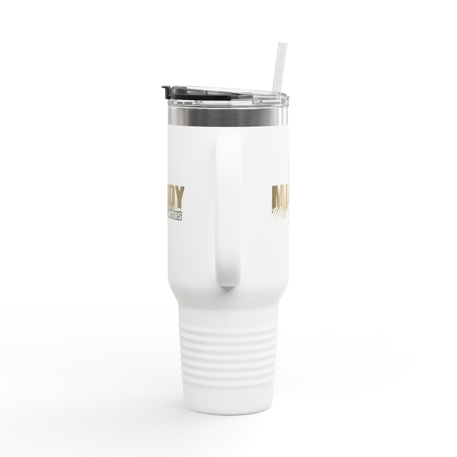 40oz Insulated Travel Mug – Muddy Waters Podcast Stainless Tumbler - Image 3