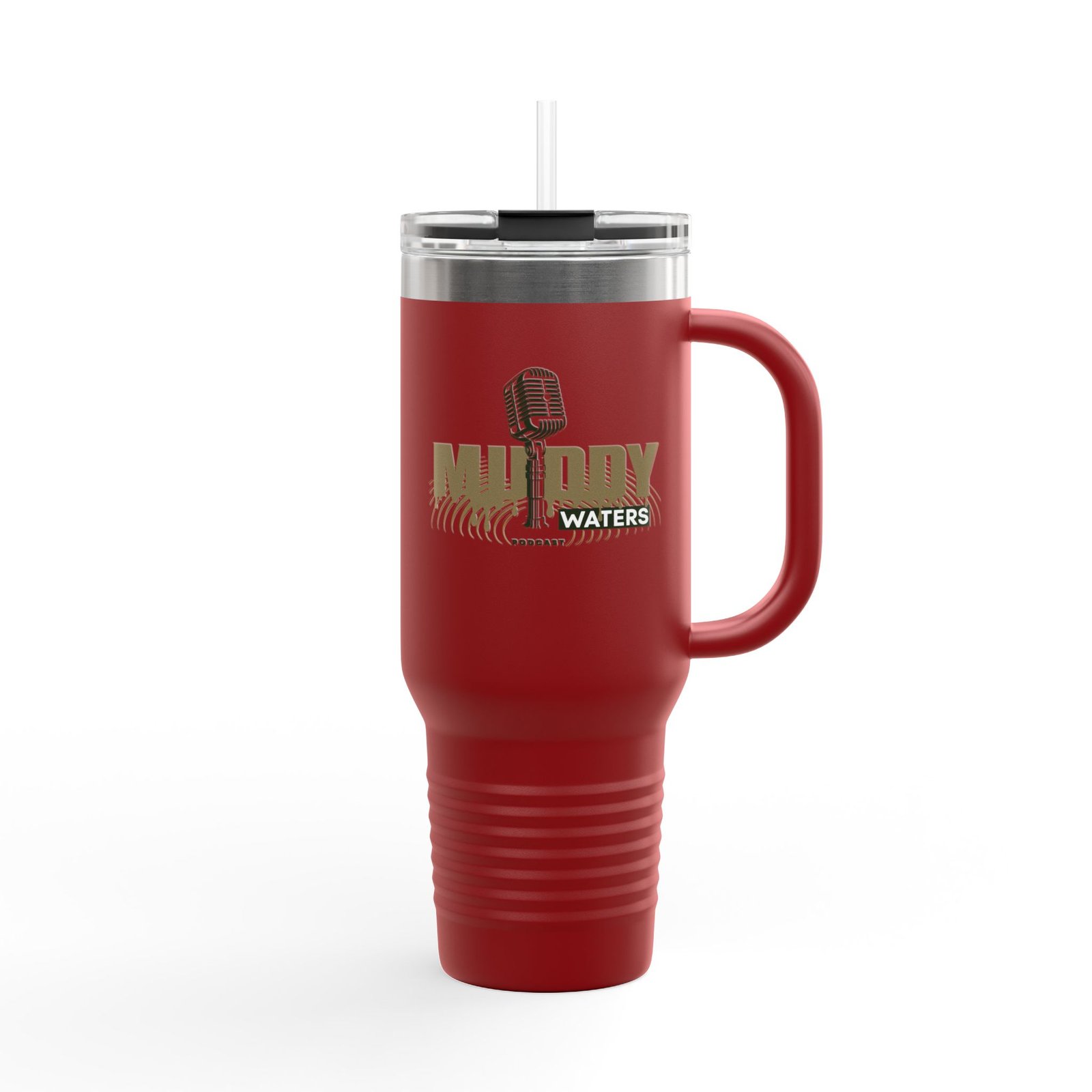 40oz Insulated Travel Mug – Muddy Waters Podcast Stainless Tumbler - Image 6