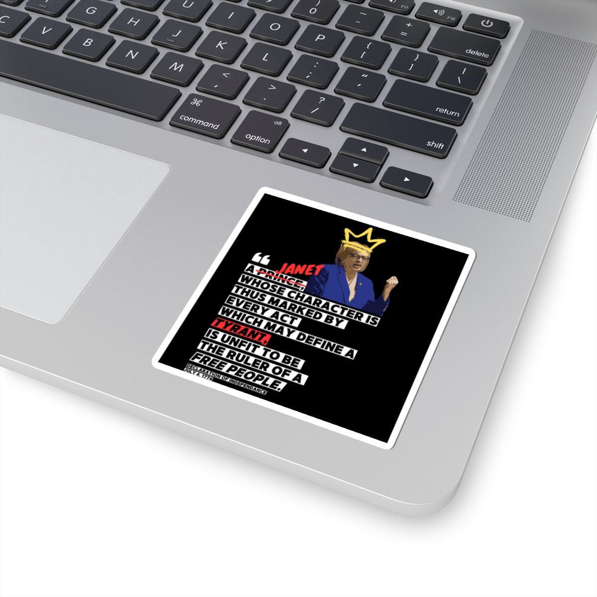 Empowering Political Kiss-Cut Stickers - Bold Quotes for Activists - Image 2