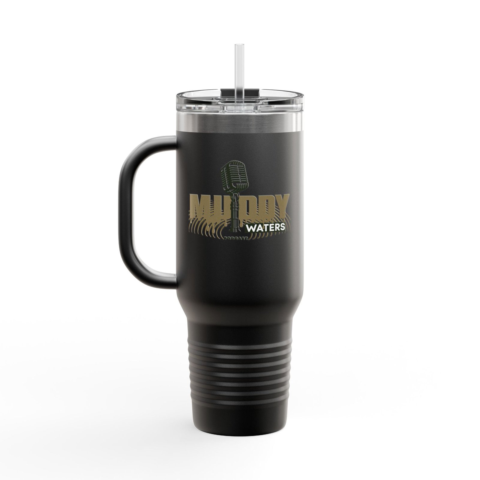 40oz Insulated Travel Mug – Muddy Waters Podcast Stainless Tumbler - Image 12