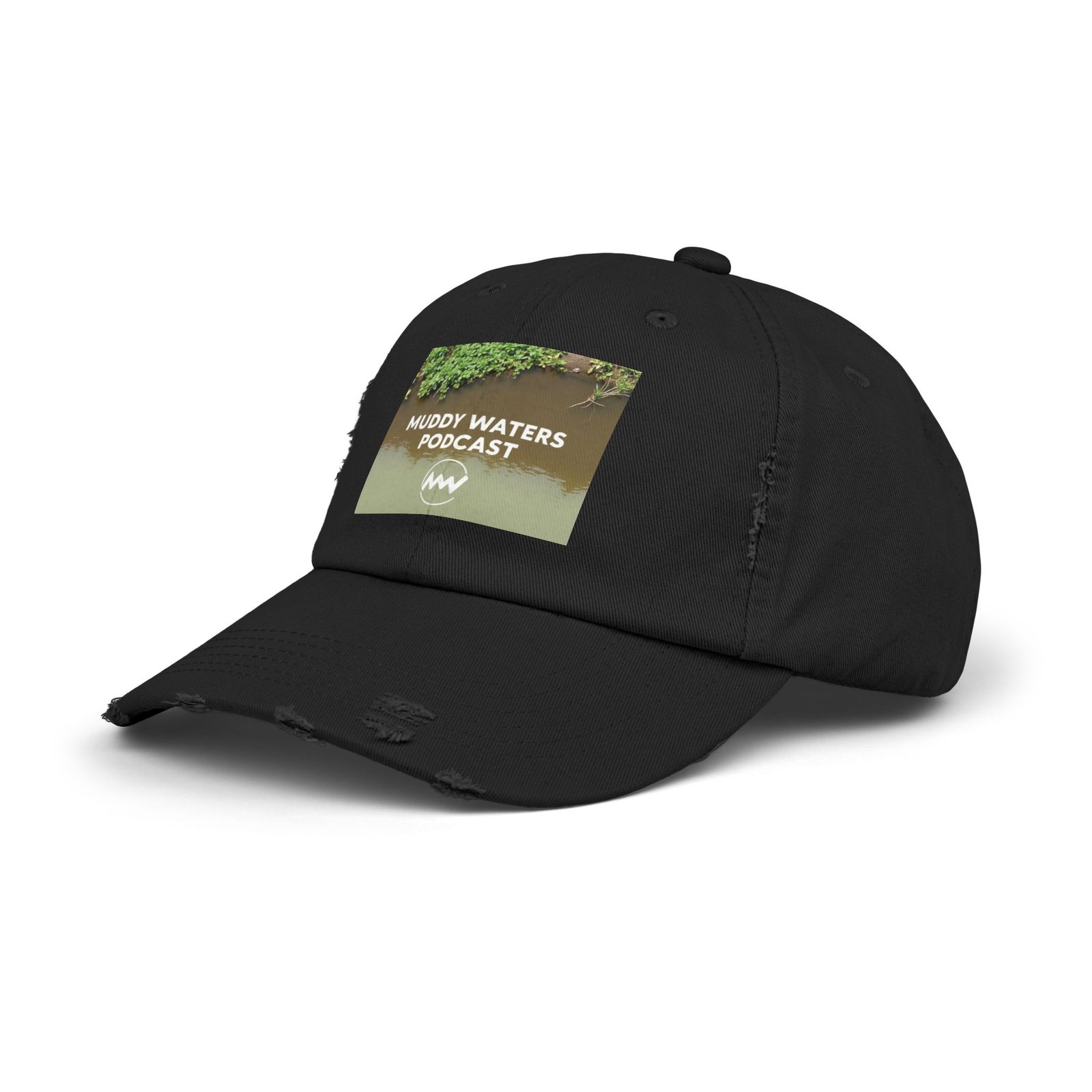 Muddy Waters Podcast Distressed Cap - Unisex Adjustable Hat for Casual Outings - Image 2
