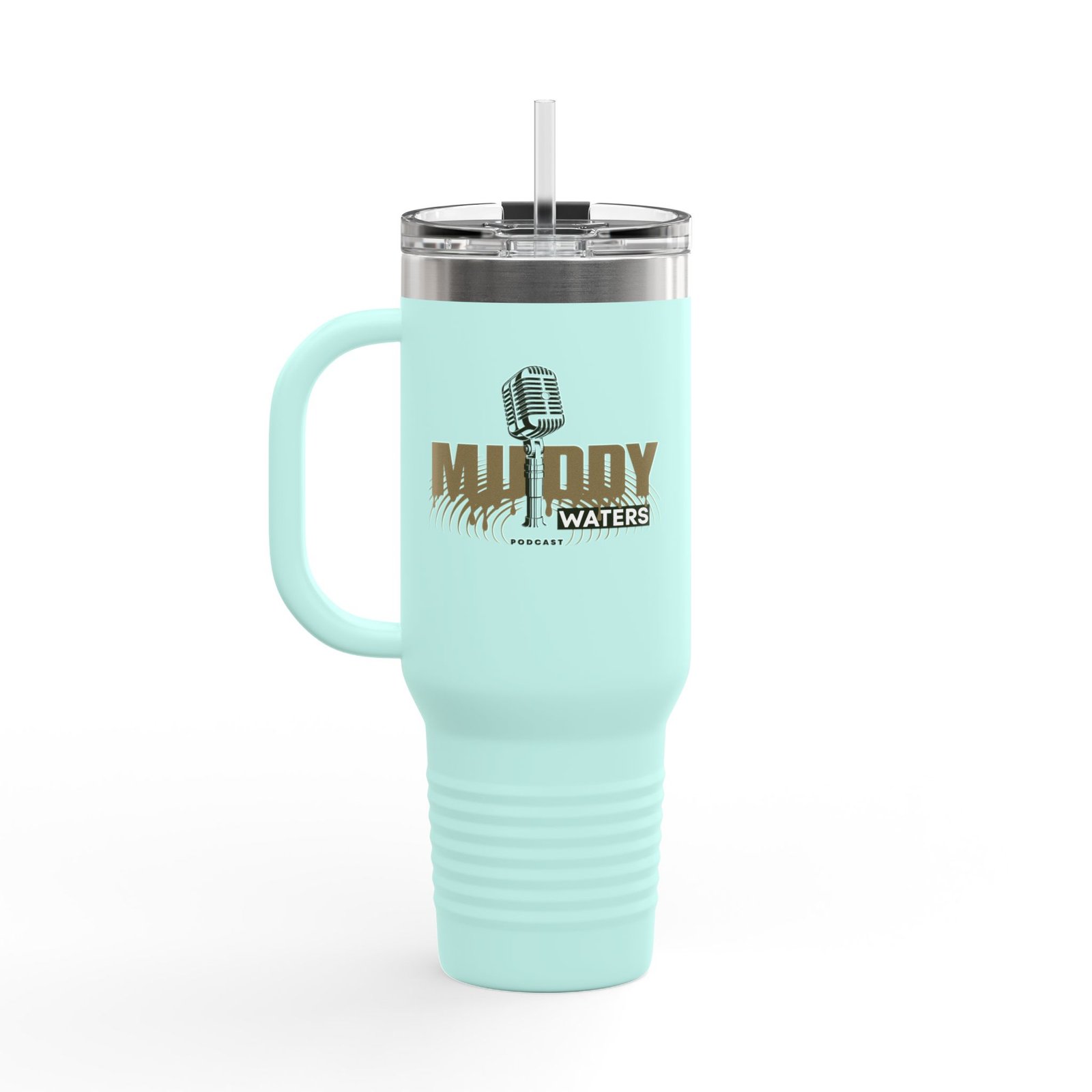 40oz Insulated Travel Mug – Muddy Waters Podcast Stainless Tumbler - Image 24