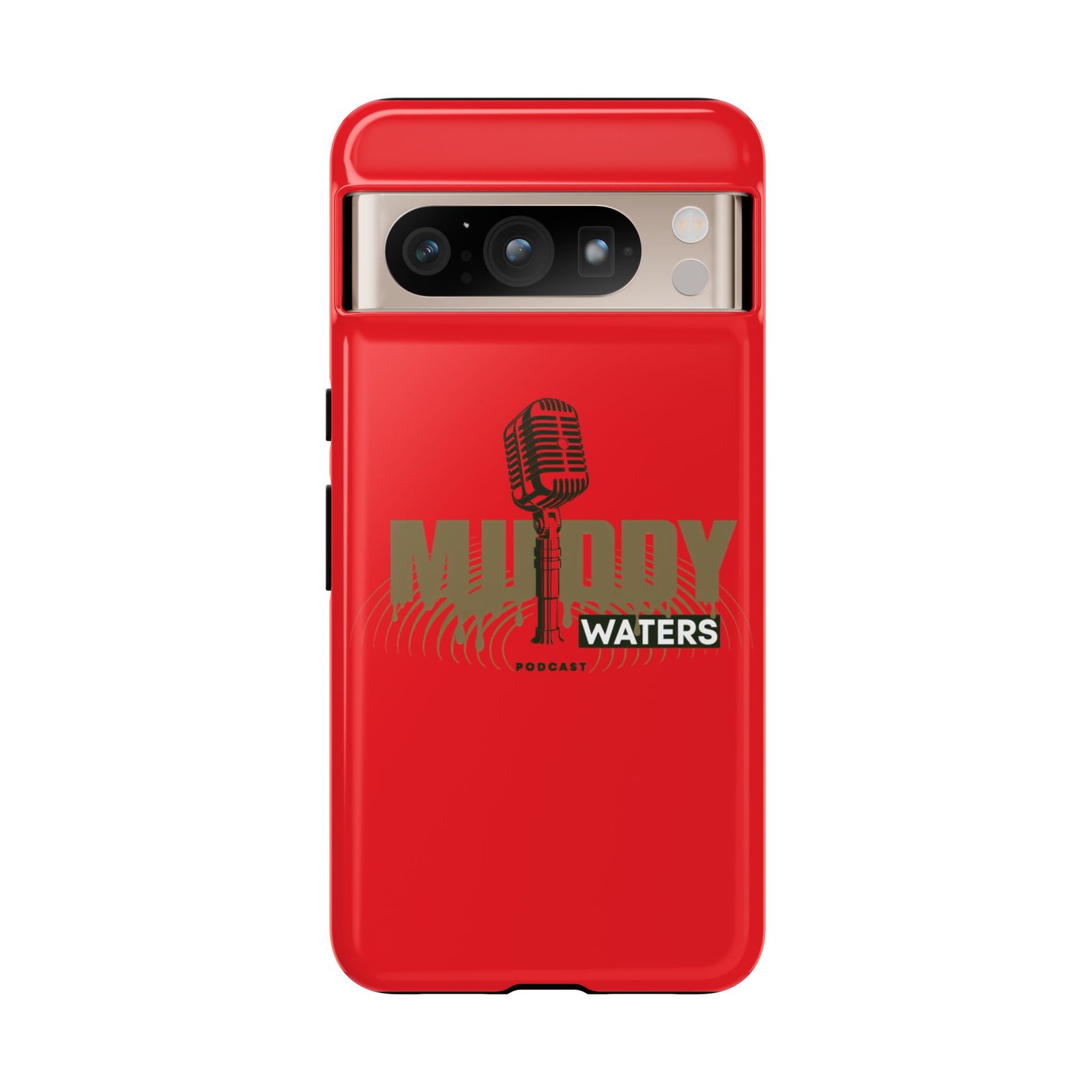 Muddy Waters Podcast Tough Phone Case – Retro Microphone Design - Image 136