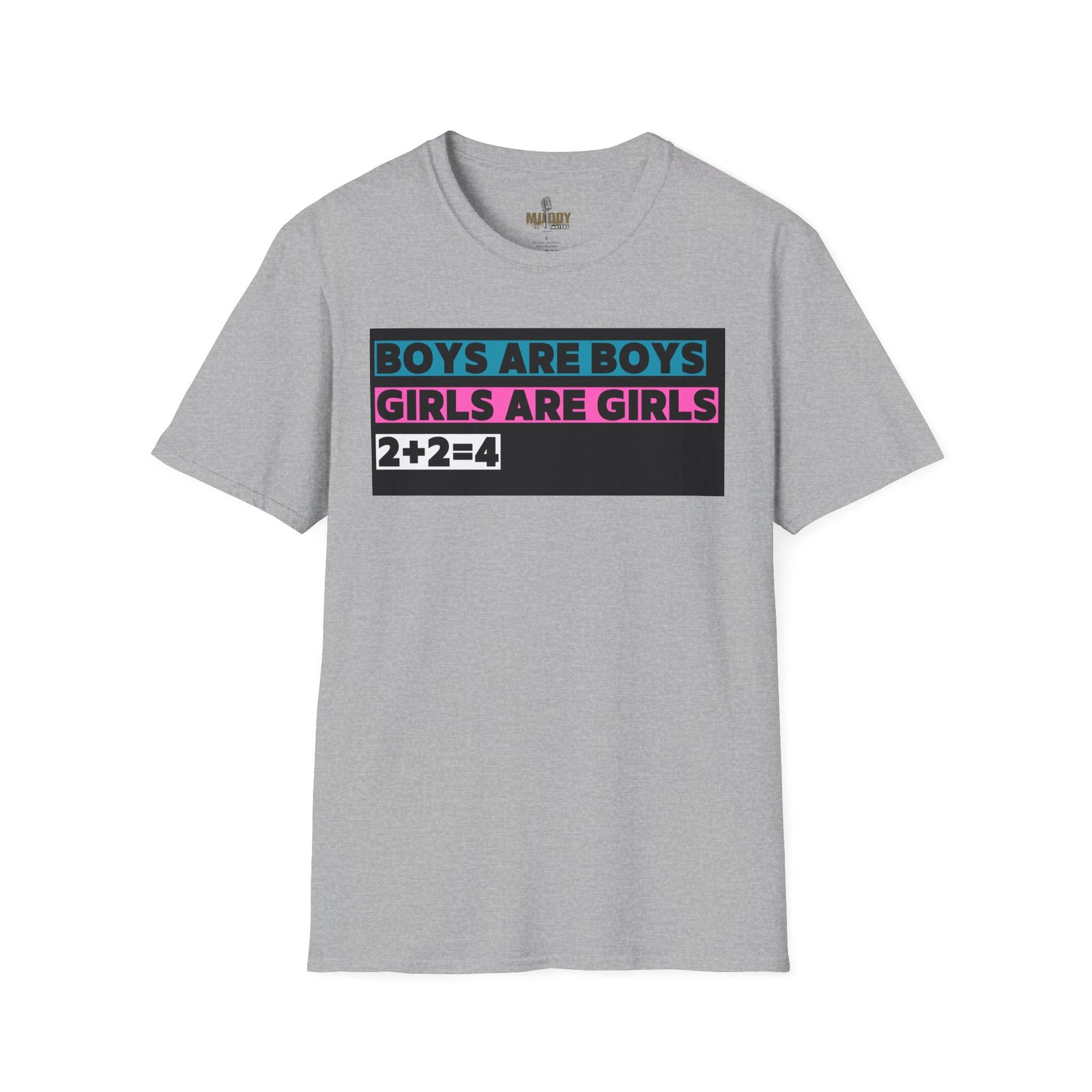 Boys are Boys, Girls are Girls, 2+2=4 T-Shirt, Statement T-Shirt - Image 13