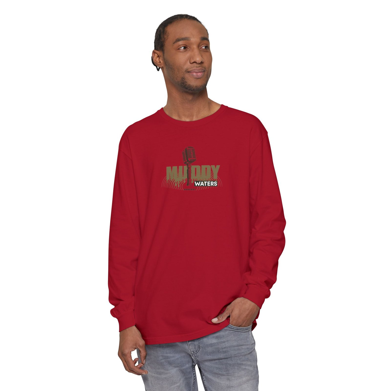 Muddy Waters Podcast Merch Unisex Long Sleeve T-Shirt - Image 71