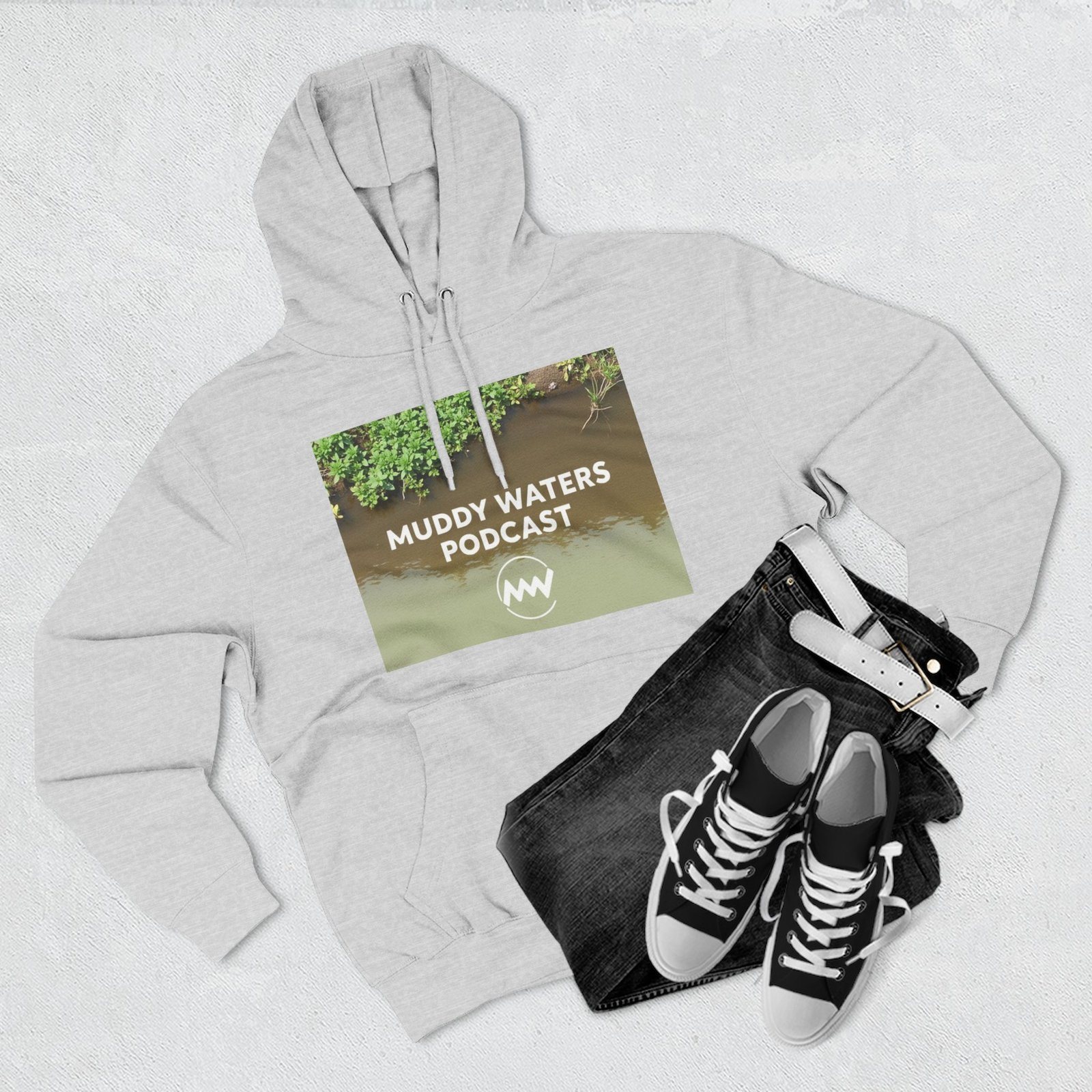 Muddy Waters Podcast Three-Panel Fleece Hoodie - Image 7