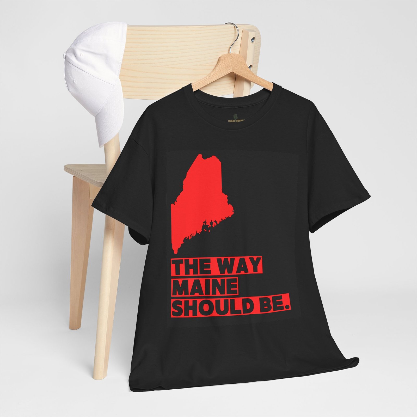 Make Maine Red Tee, Maine Shirt, Unisex Cotton Tee, Gift for Maine Lovers, Vacation Souvenir Shirt - Image 15