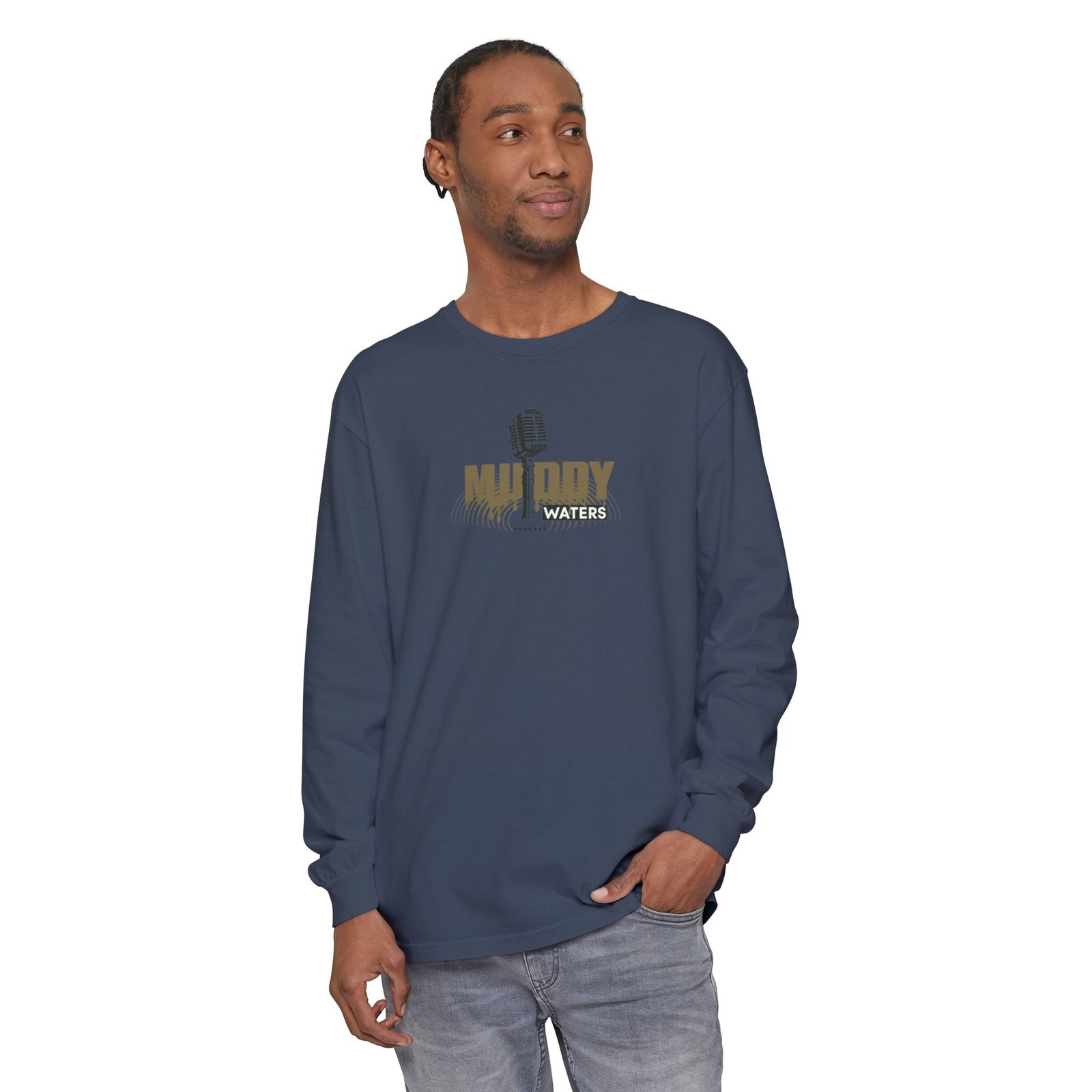 Muddy Waters Podcast Merch Unisex Long Sleeve T-Shirt - Image 47