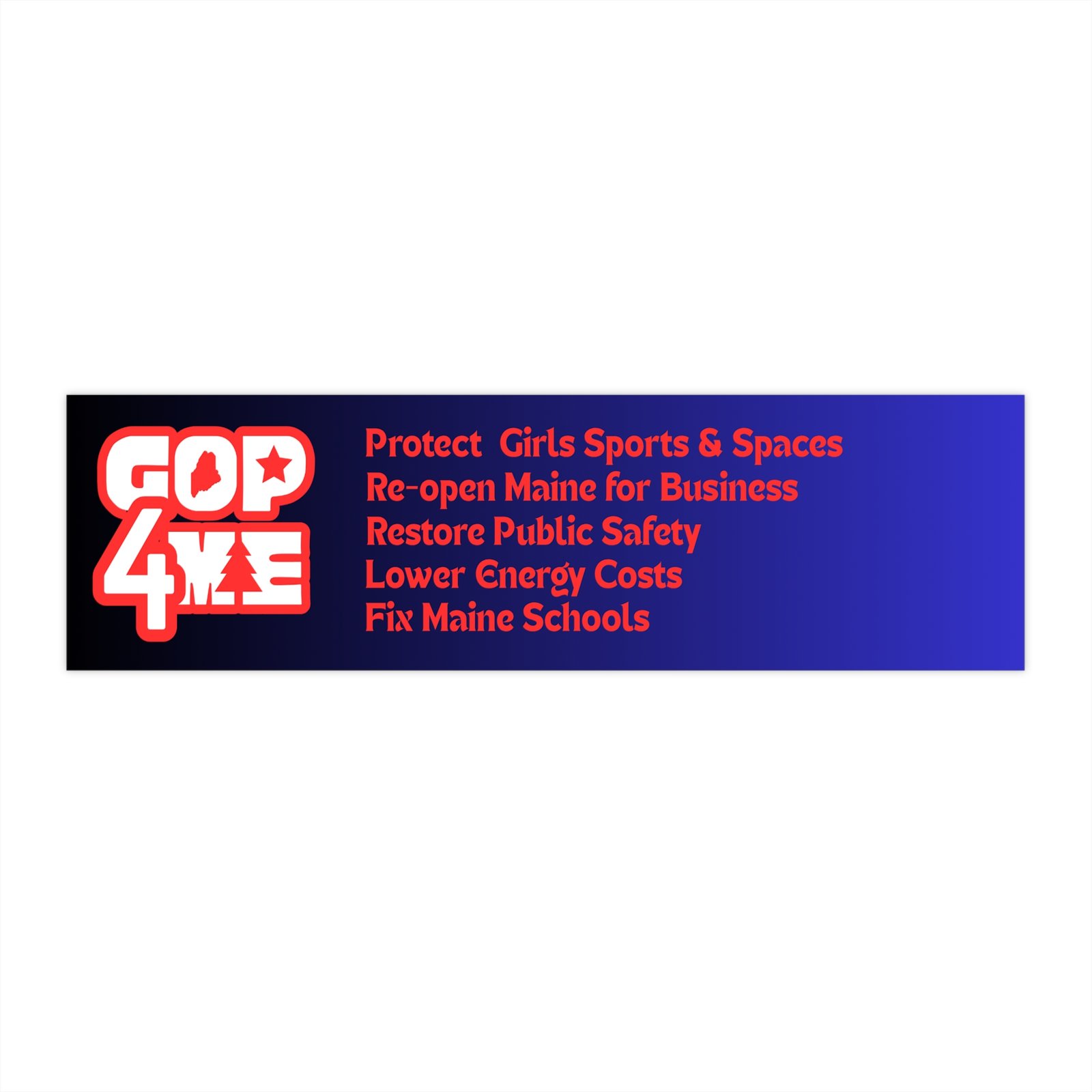Maine Republican Party Bumper Sticker