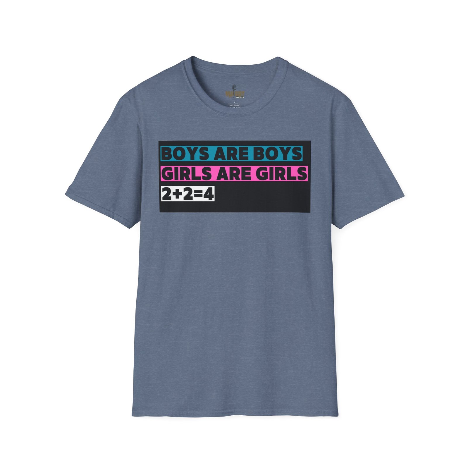 Boys are Boys, Girls are Girls, 2+2=4 T-Shirt, Statement T-Shirt - Image 33