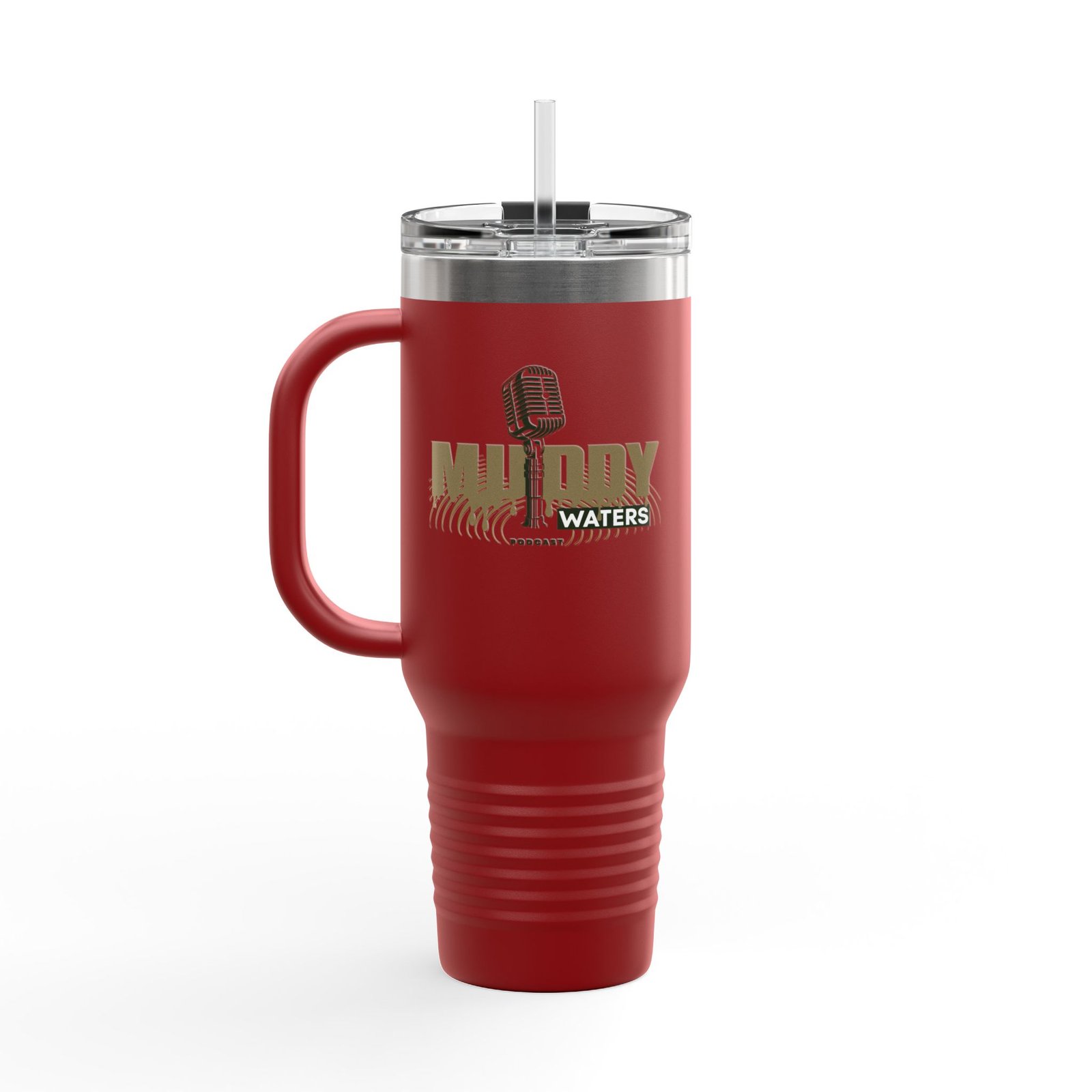 40oz Insulated Travel Mug – Muddy Waters Podcast Stainless Tumbler - Image 8