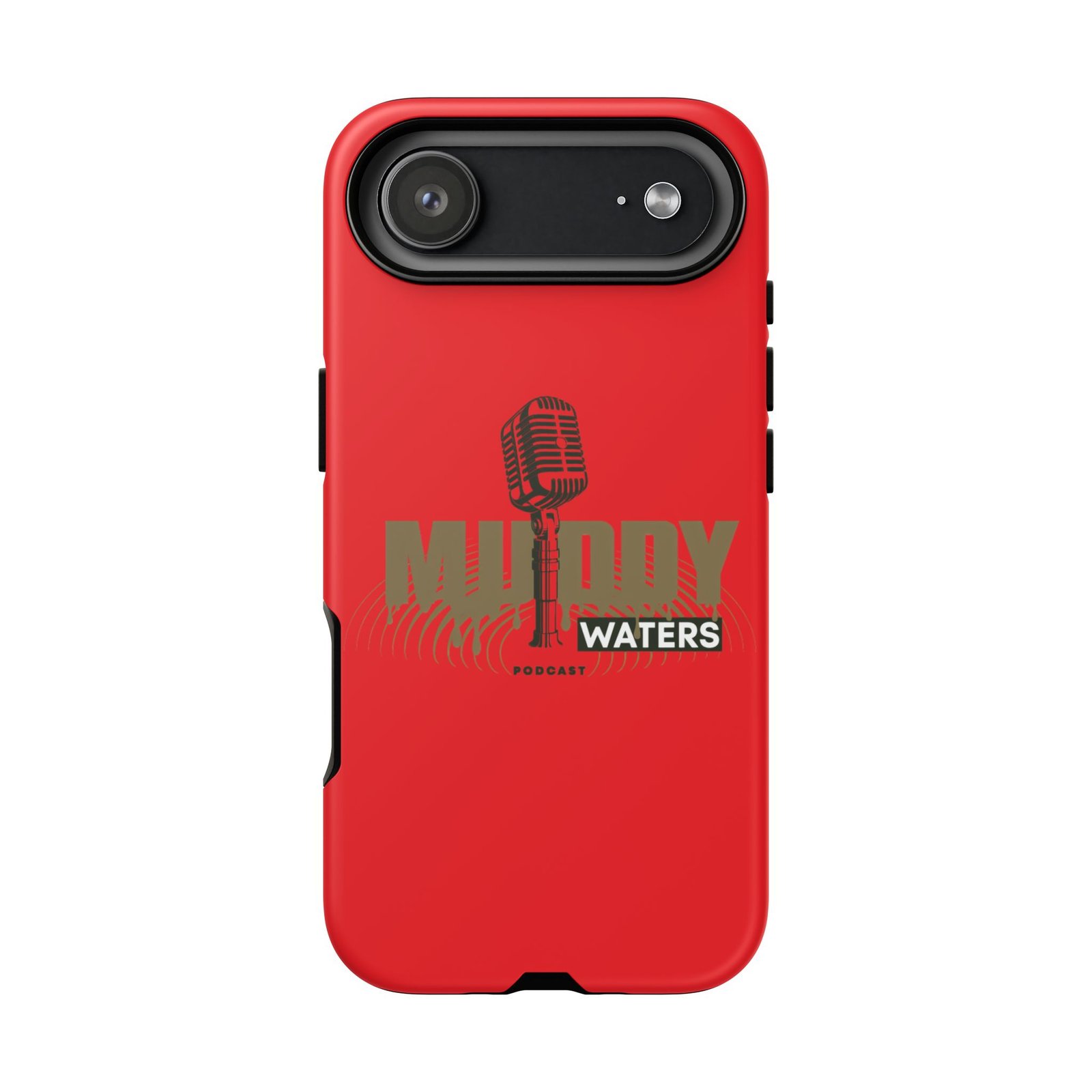 Muddy Waters Podcast Tough Phone Case – Retro Microphone Design - Image 225