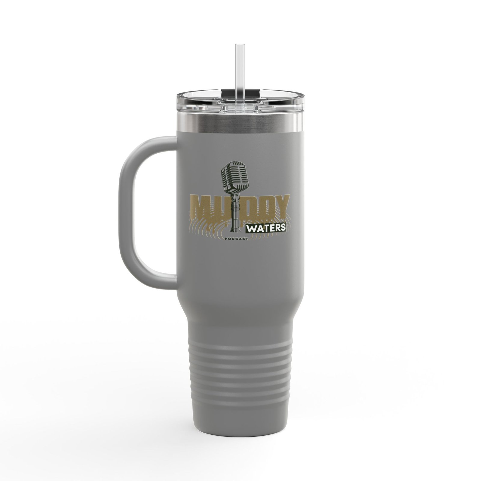 40oz Insulated Travel Mug – Muddy Waters Podcast Stainless Tumbler - Image 20