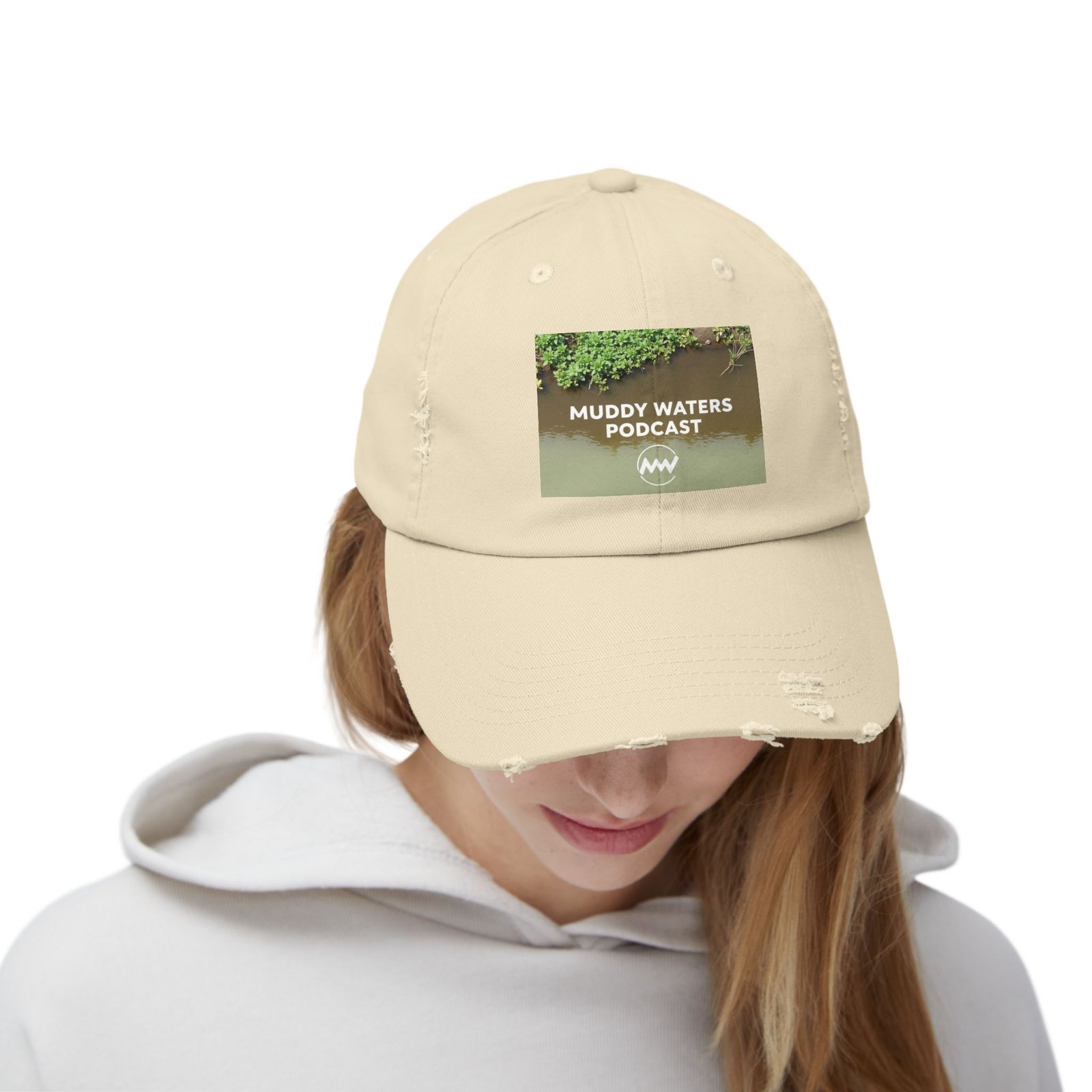 Muddy Waters Podcast Distressed Cap - Unisex Adjustable Hat for Casual Outings - Image 8