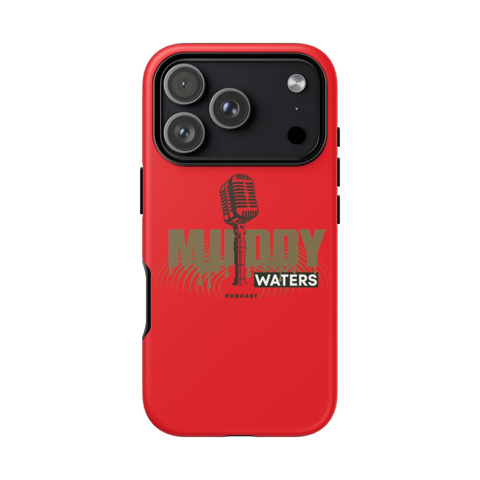 Muddy Waters Podcast Tough Phone Case – Retro Microphone Design - Image 227