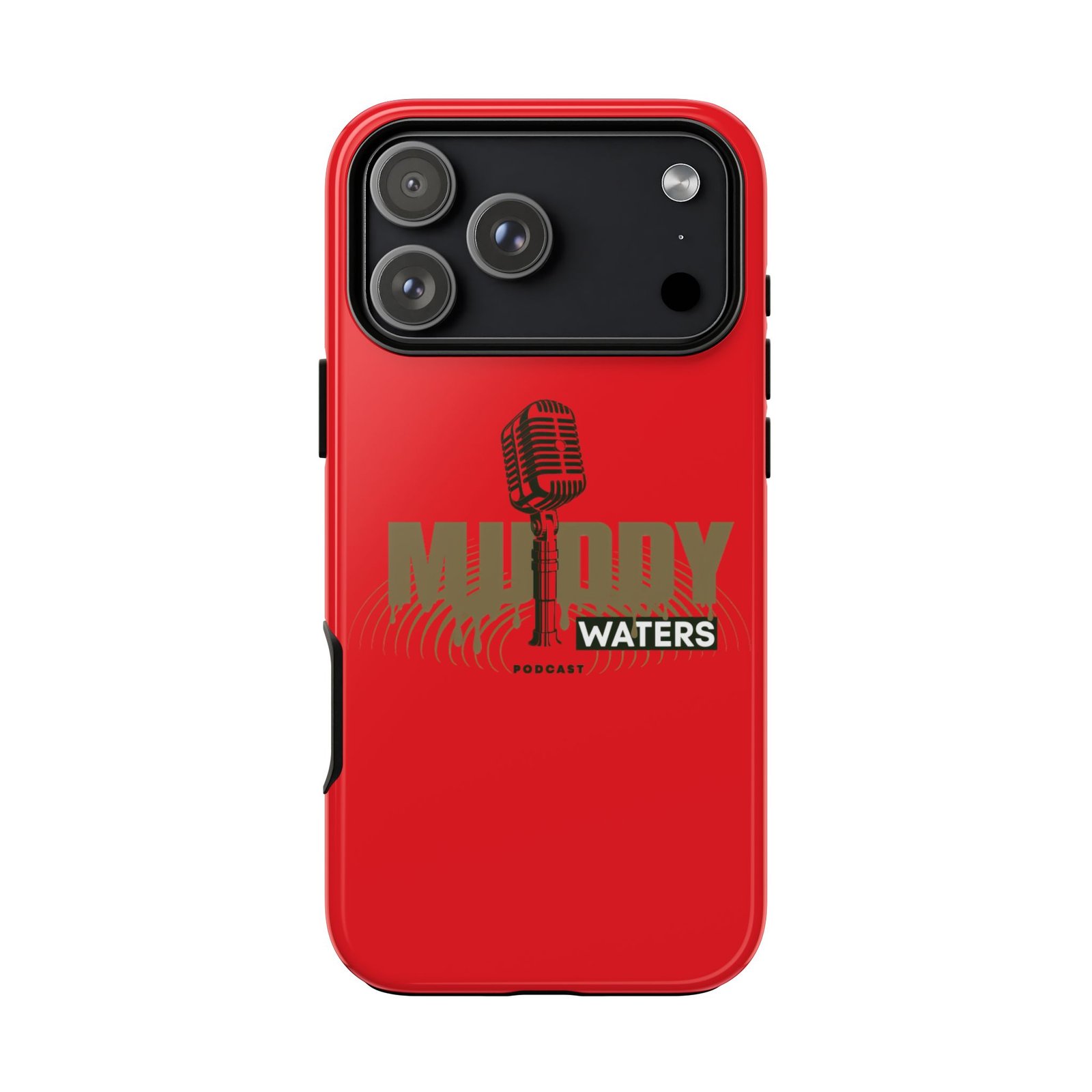Muddy Waters Podcast Tough Phone Case – Retro Microphone Design - Image 228