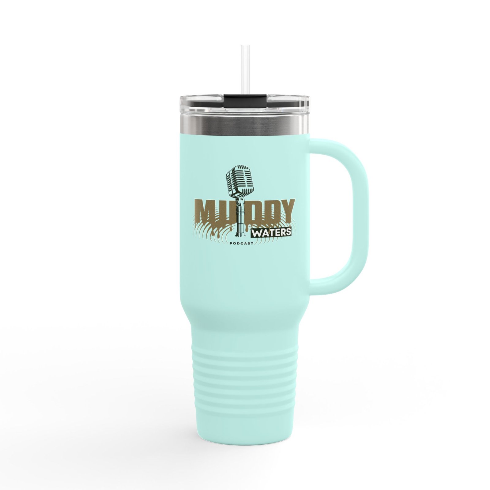 40oz Insulated Travel Mug – Muddy Waters Podcast Stainless Tumbler - Image 22