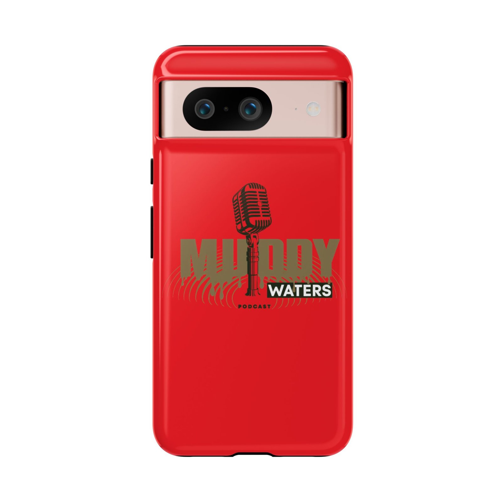 Muddy Waters Podcast Tough Phone Case – Retro Microphone Design - Image 144