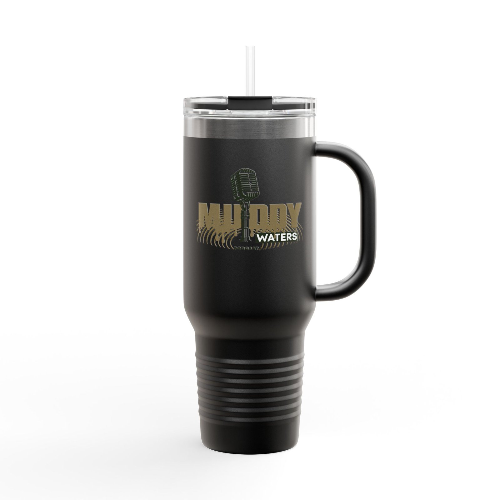 40oz Insulated Travel Mug – Muddy Waters Podcast Stainless Tumbler - Image 10