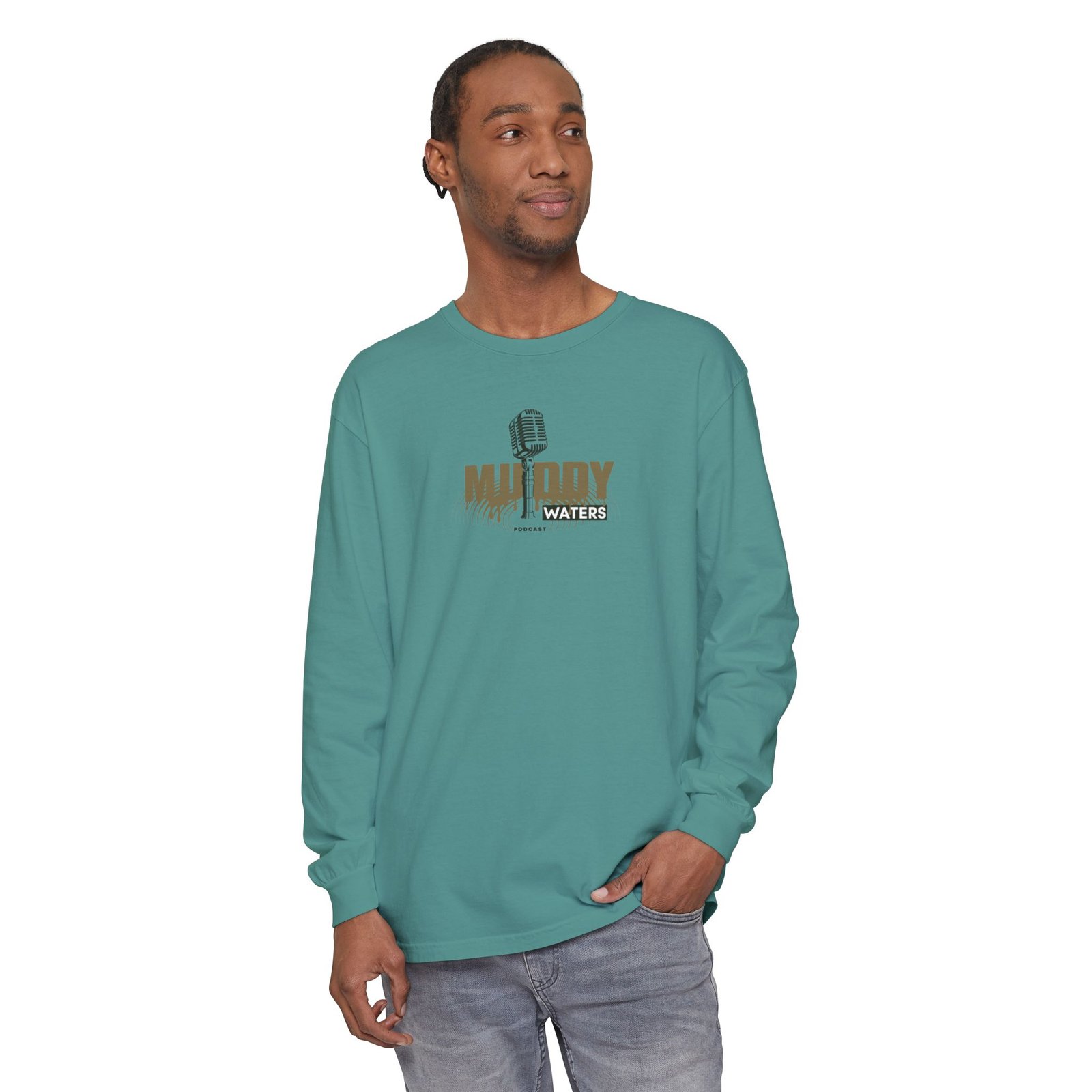 Muddy Waters Podcast Merch Unisex Long Sleeve T-Shirt - Image 39