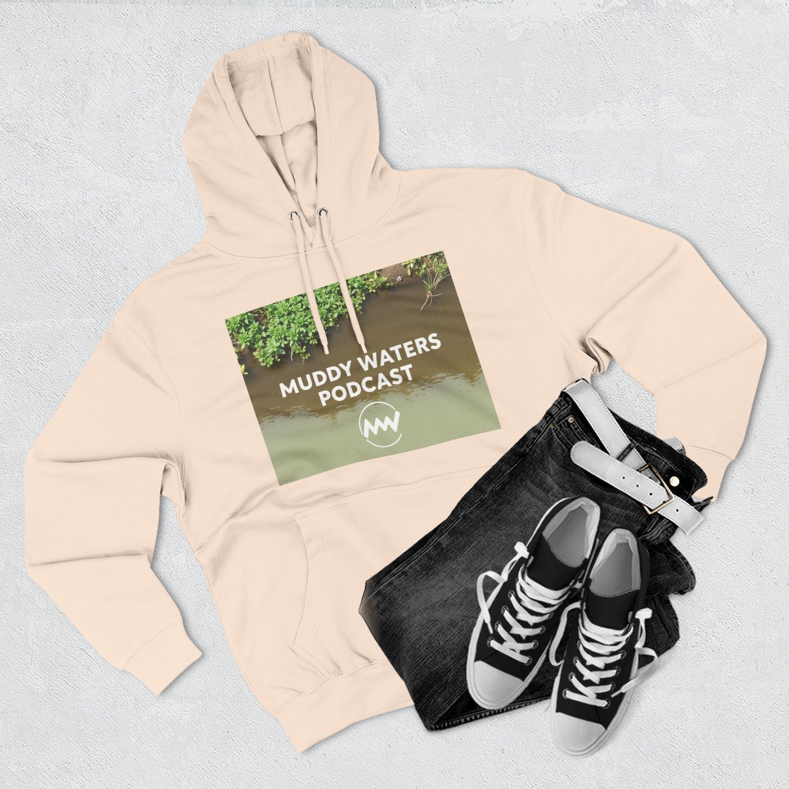 Muddy Waters Podcast Three-Panel Fleece Hoodie - Image 11