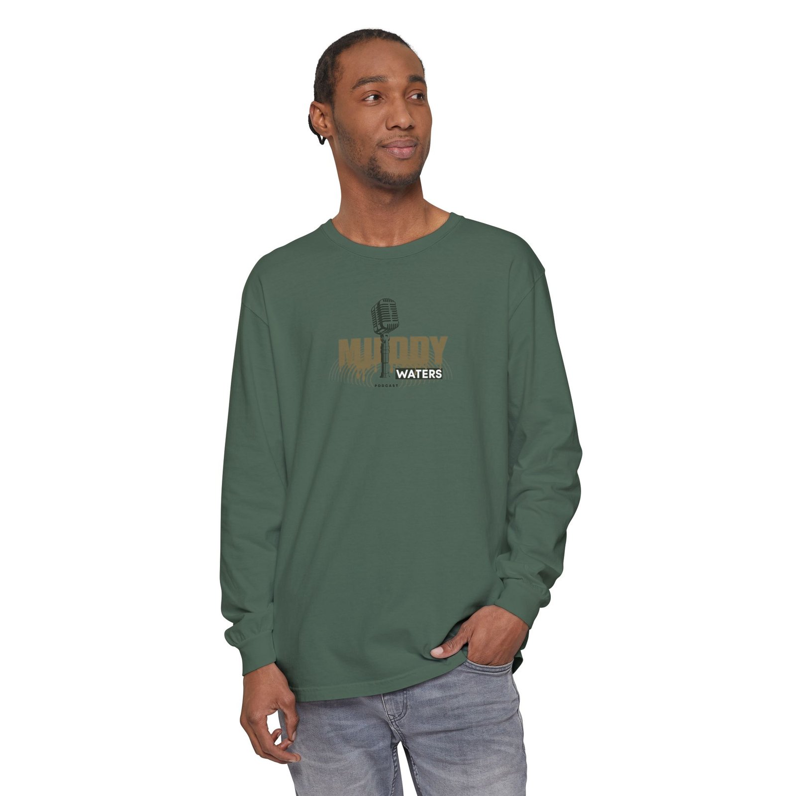 Muddy Waters Podcast Merch Unisex Long Sleeve T-Shirt - Image 35