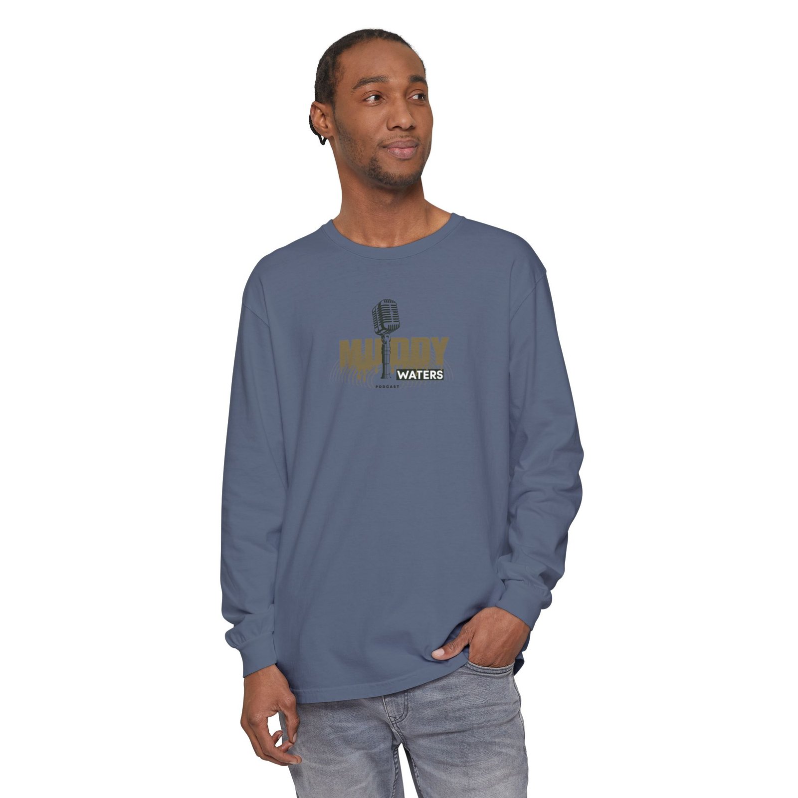 Muddy Waters Podcast Merch Unisex Long Sleeve T-Shirt - Image 43