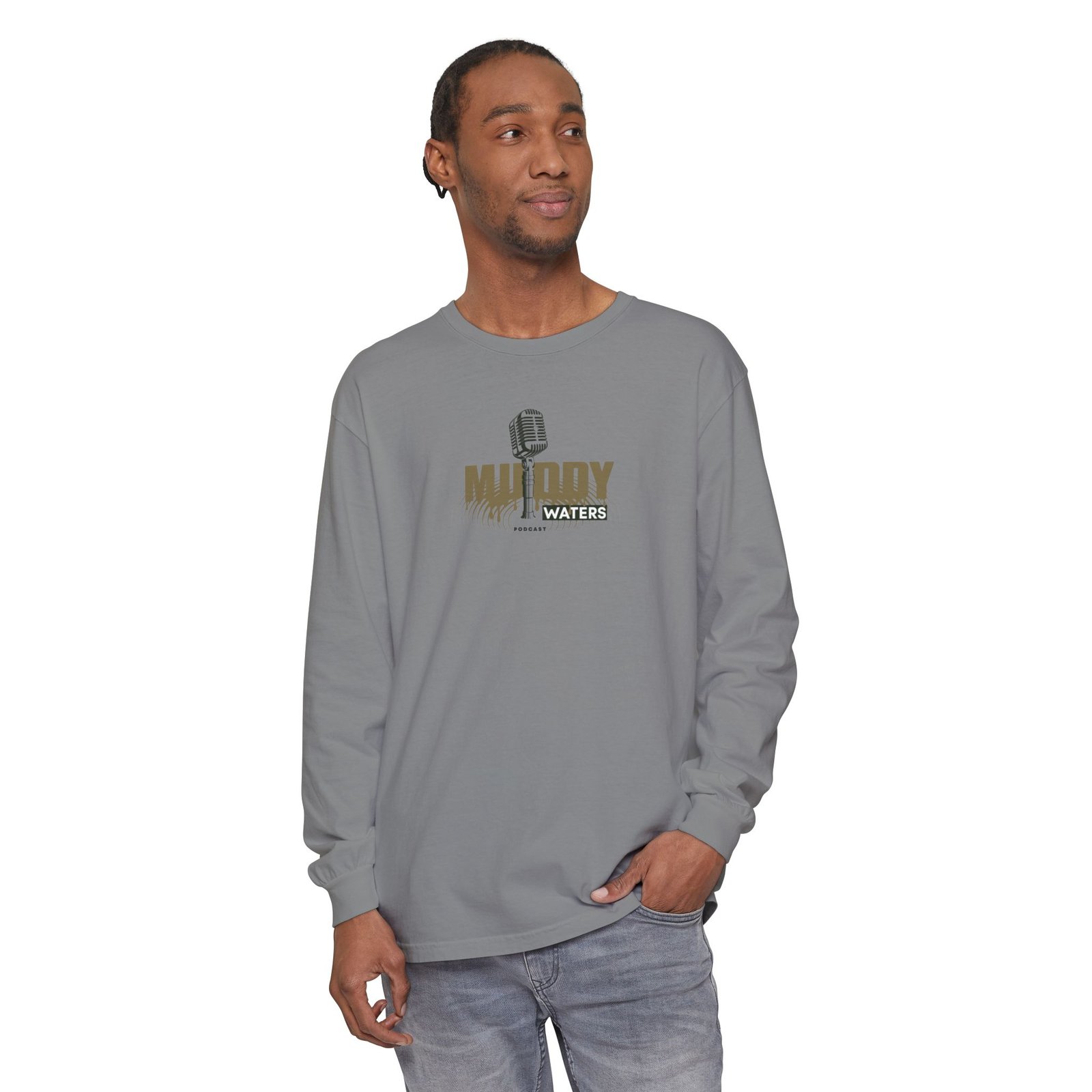 Muddy Waters Podcast Merch Unisex Long Sleeve T-Shirt - Image 23
