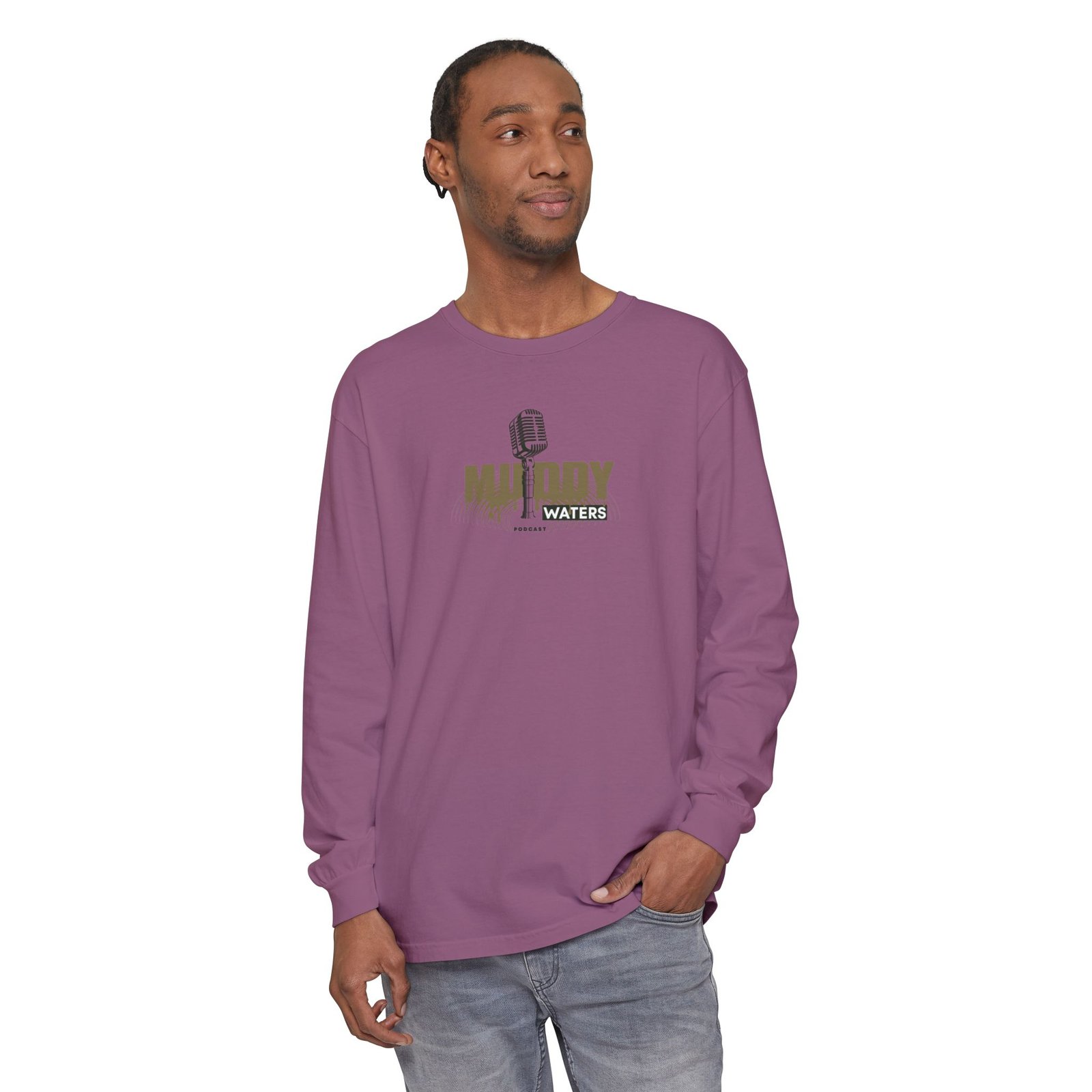 Muddy Waters Podcast Merch Unisex Long Sleeve T-Shirt - Image 63