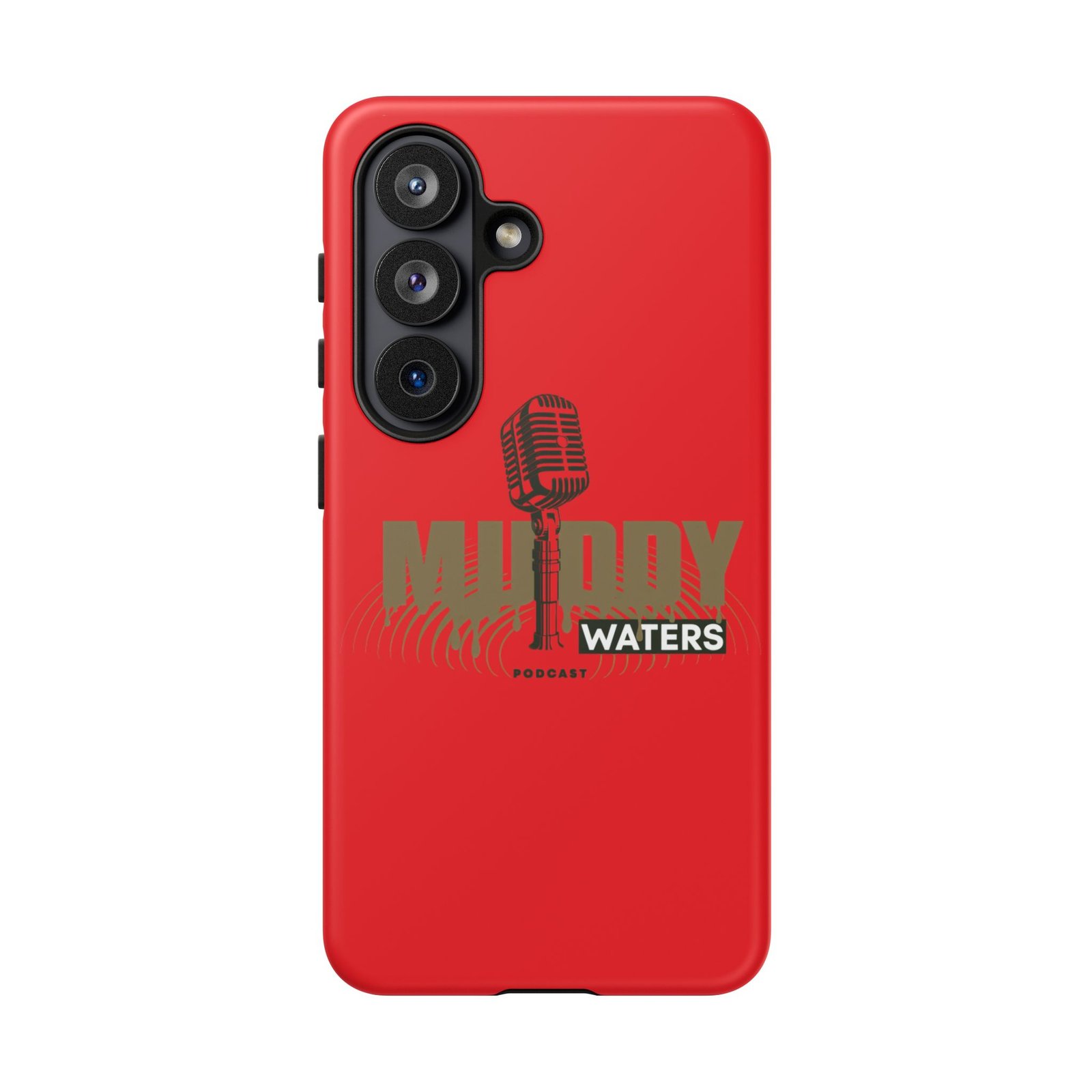 Muddy Waters Podcast Tough Phone Case – Retro Microphone Design - Image 232