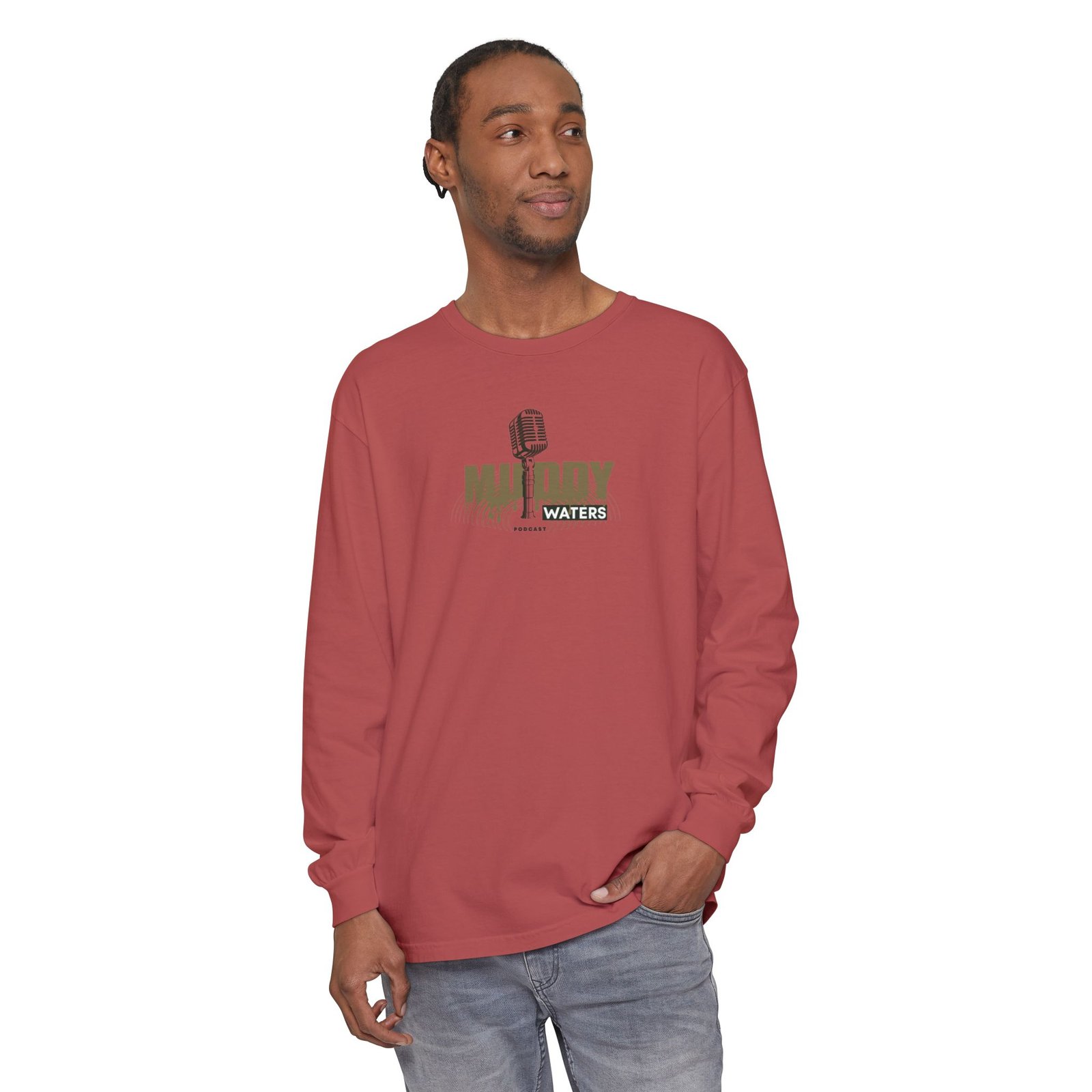 Muddy Waters Podcast Merch Unisex Long Sleeve T-Shirt - Image 67