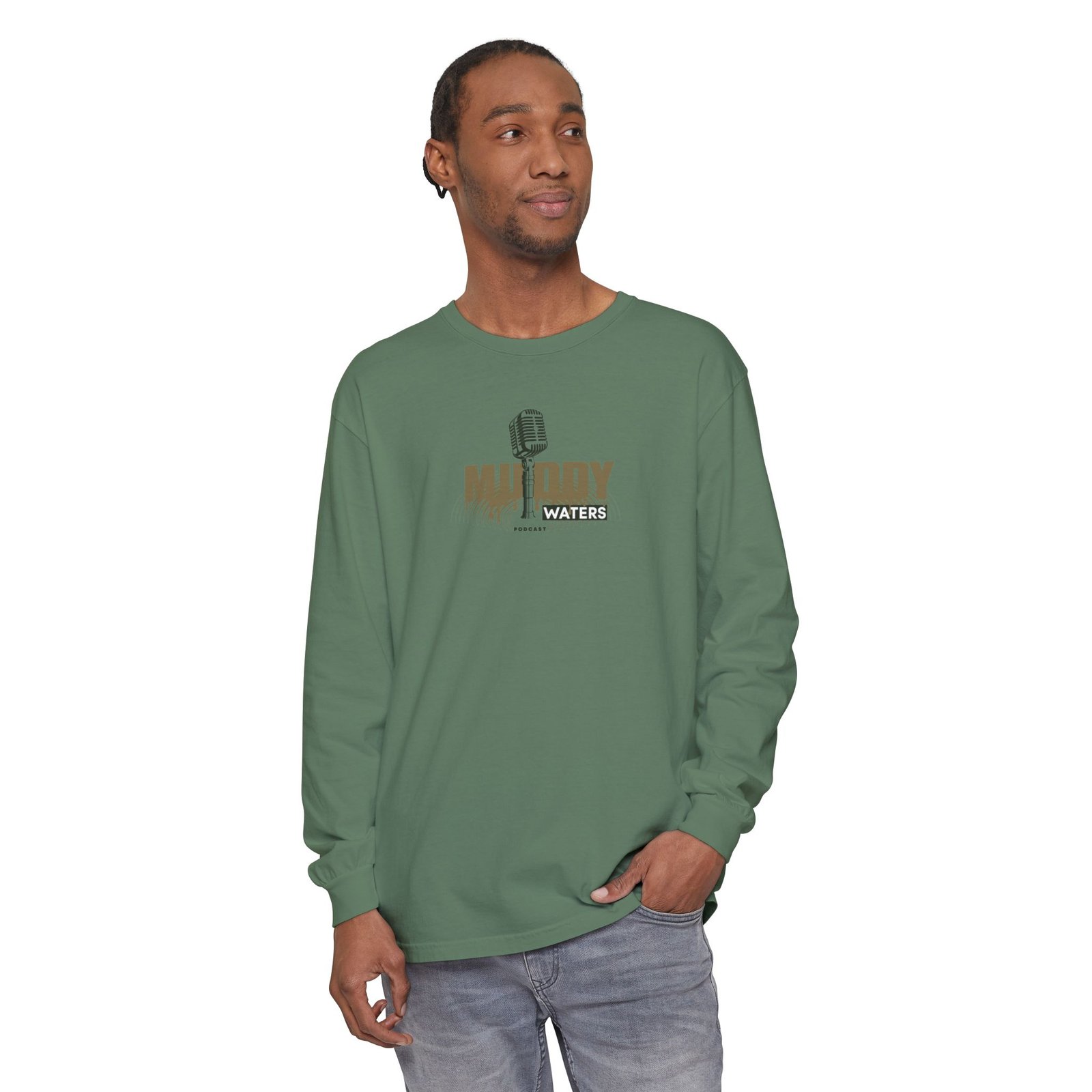 Muddy Waters Podcast Merch Unisex Long Sleeve T-Shirt - Image 31