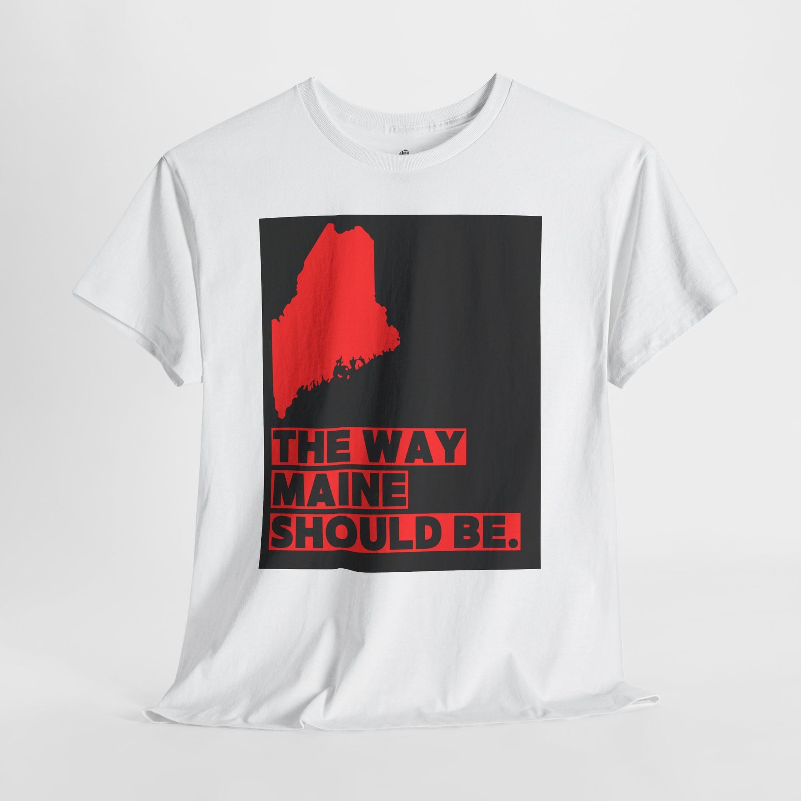 Make Maine Red Tee, Maine Shirt, Unisex Cotton Tee, Gift for Maine Lovers, Vacation Souvenir Shirt - Image 6