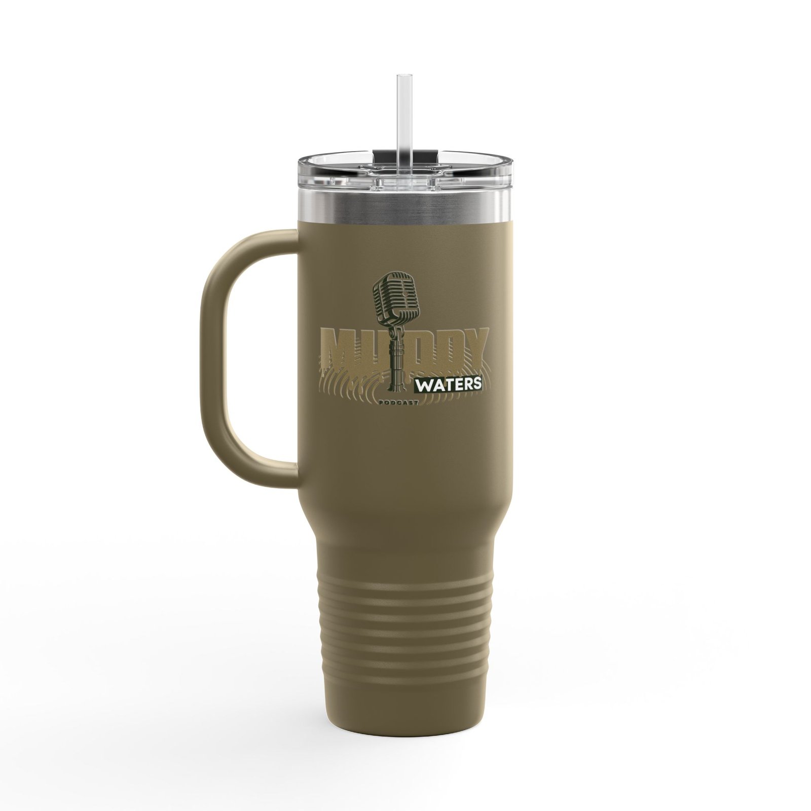 40oz Insulated Travel Mug – Muddy Waters Podcast Stainless Tumbler - Image 16